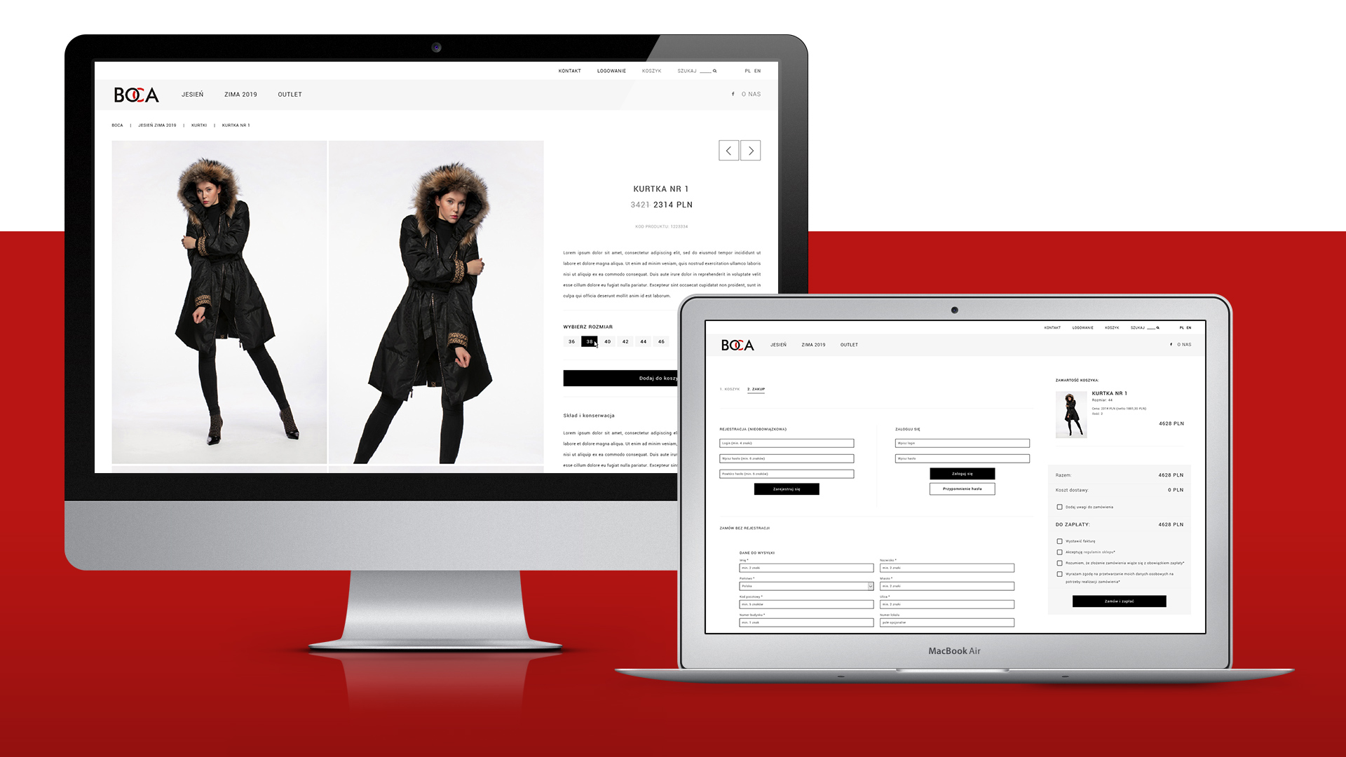 Grafika sklepu odzieżowego