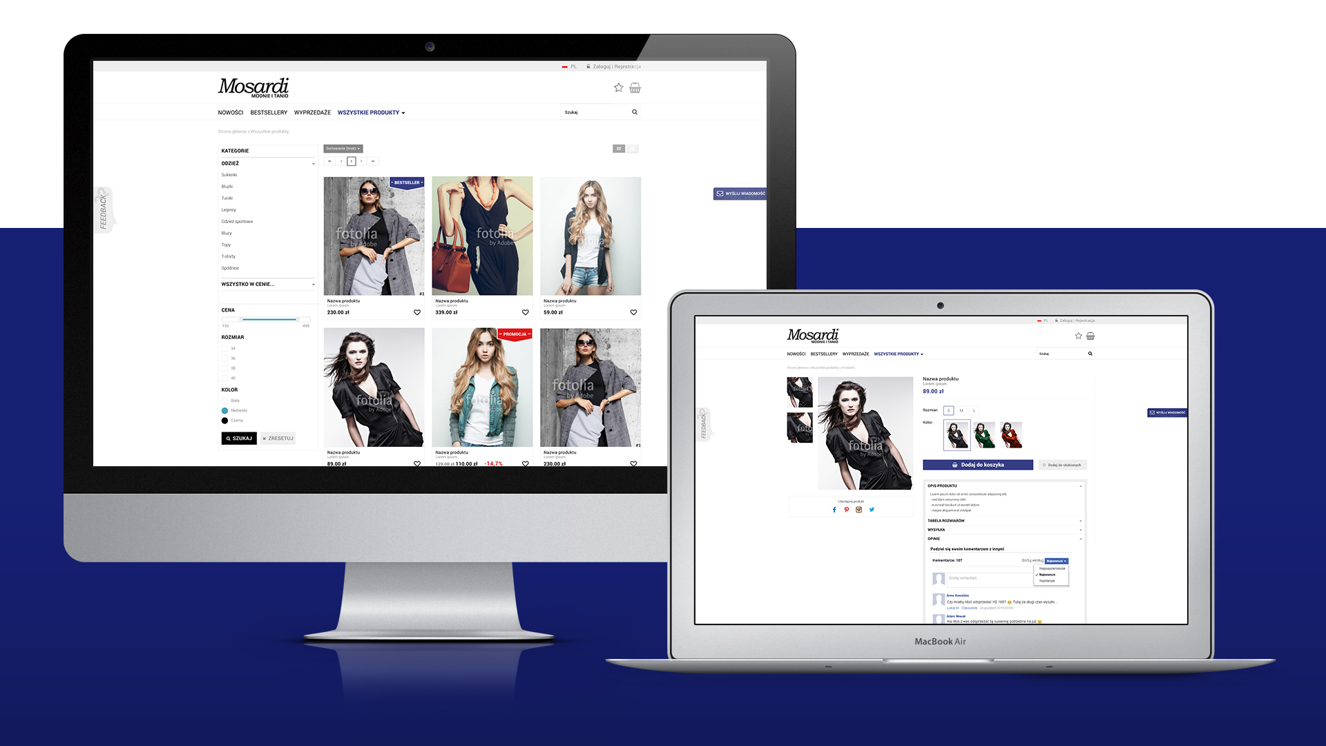 Grafika sklepu odzieżowego