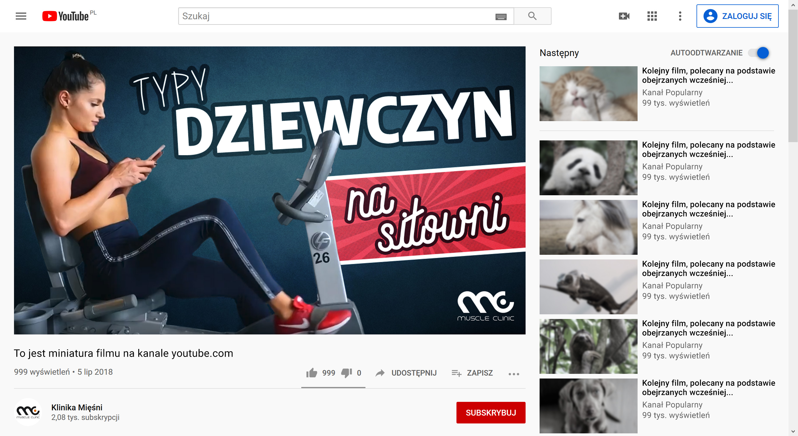 Typy dziewczyn na siłowni